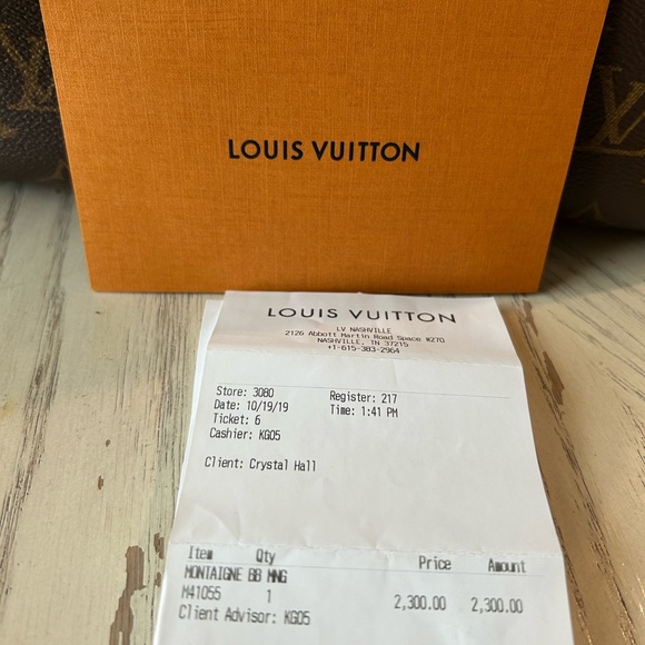 Louis Vuitton Monogram Montaigne BB MNG Hand Bag - Picture 15 of 16